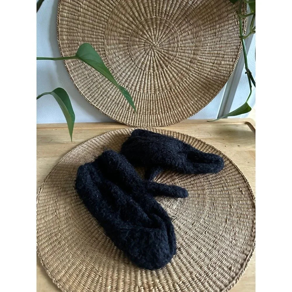 Black Mitten Gloves